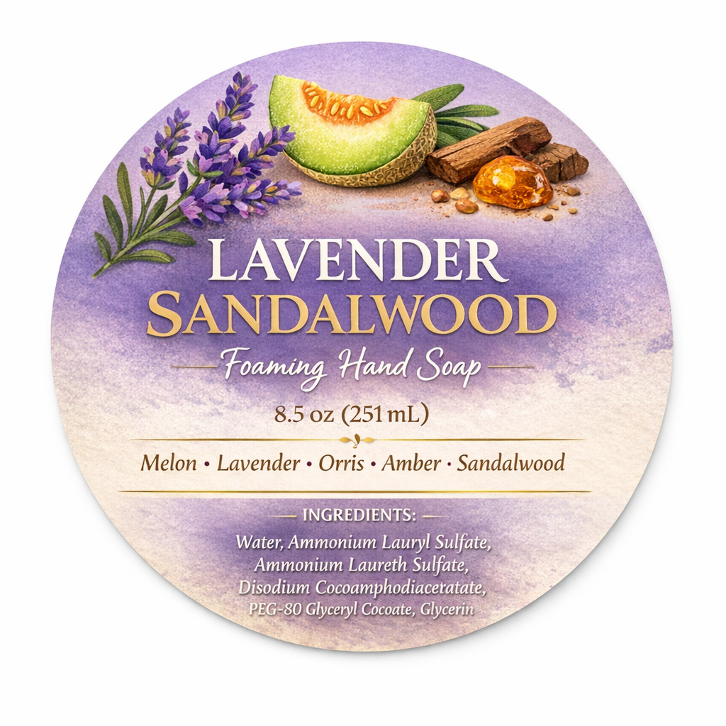 Lavender & Sandalwood Foaming Hand Soap