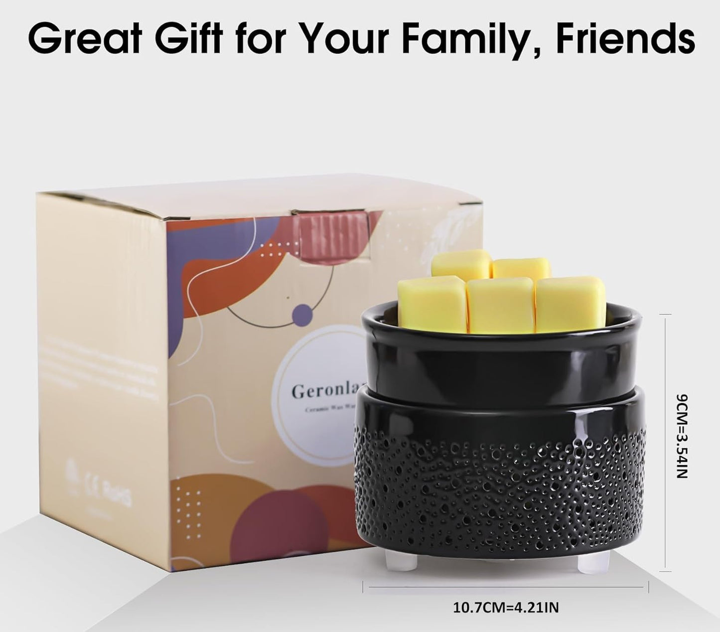 Black 4-in-One Wax Melt Warmer