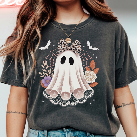 Ghost Girl Comfort Colors Halloween Shirt