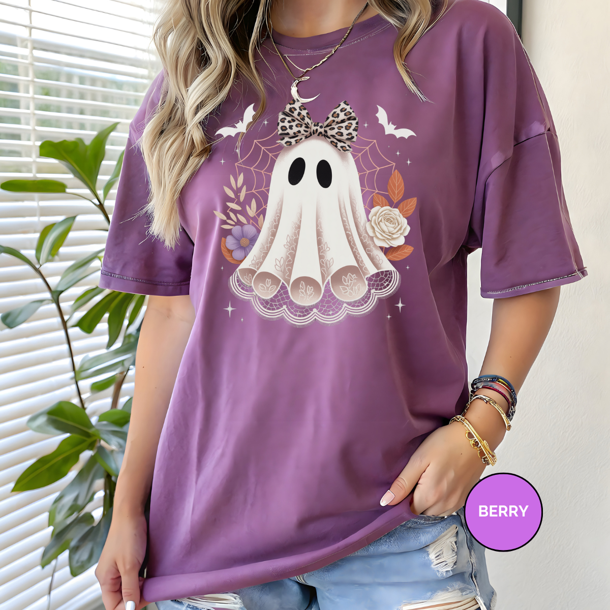 Ghost Girl Comfort Colors Halloween Shirt