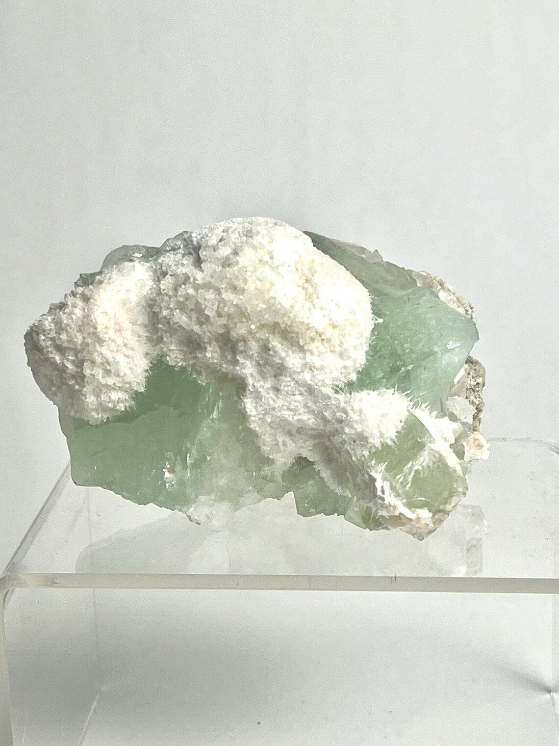 Green Apophyllite with Mordonite