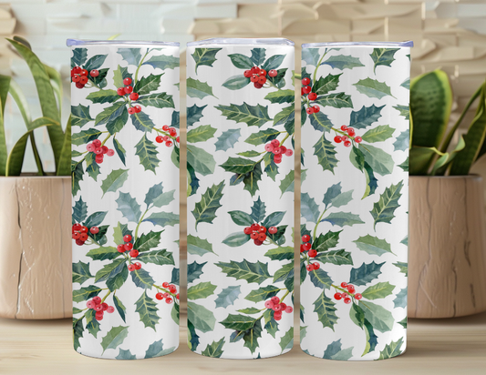 Christmas Tumbler Gift Set - Holly Berry