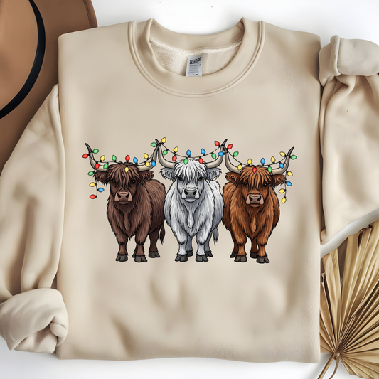 Highland Holiday Christmas Sweatshirt
