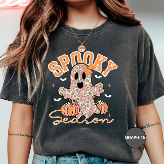 Hippie Ghost Comfort Colors Halloween Shirt