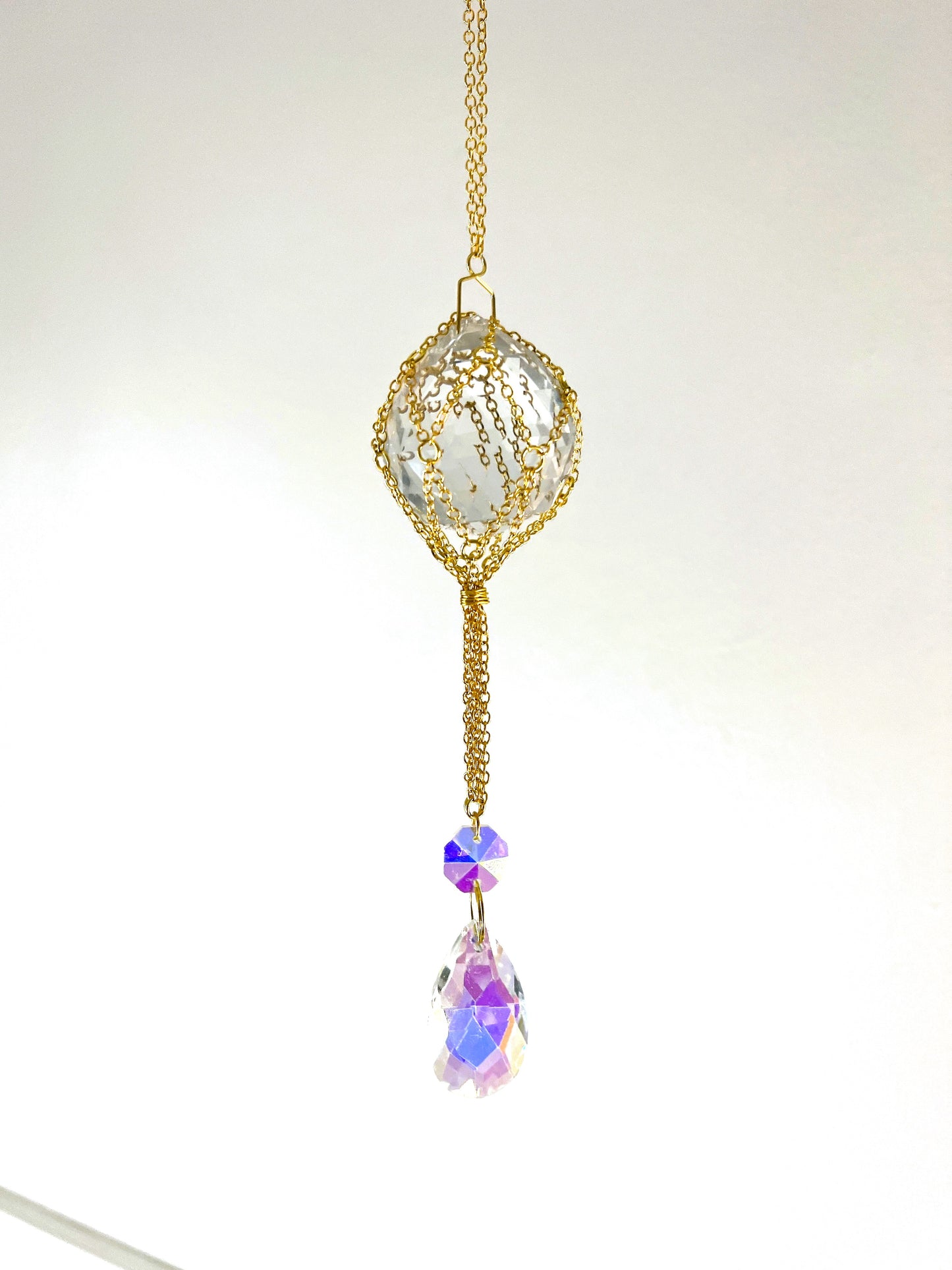 Golden Prism Suncatcher