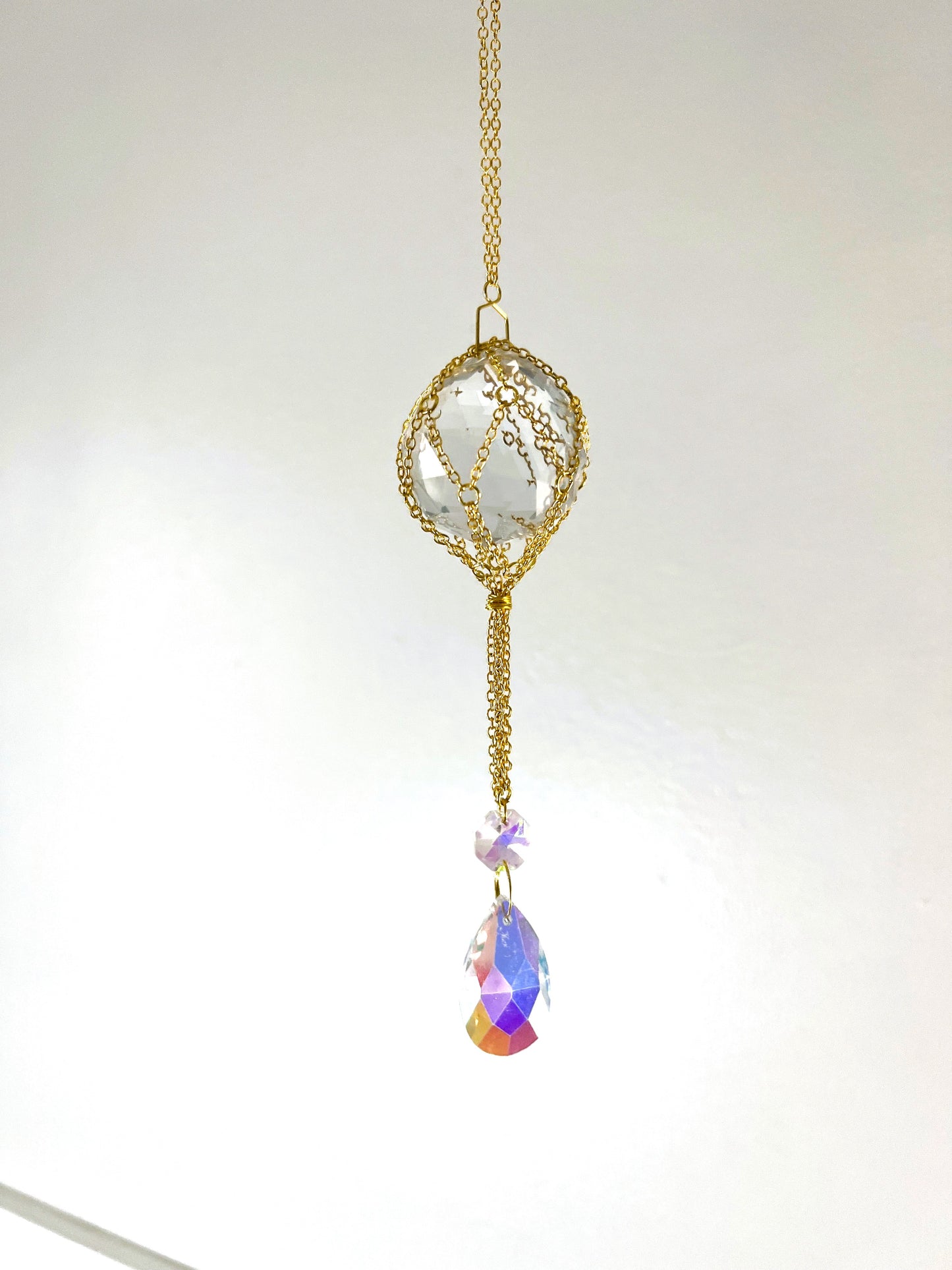 Golden Prism Suncatcher