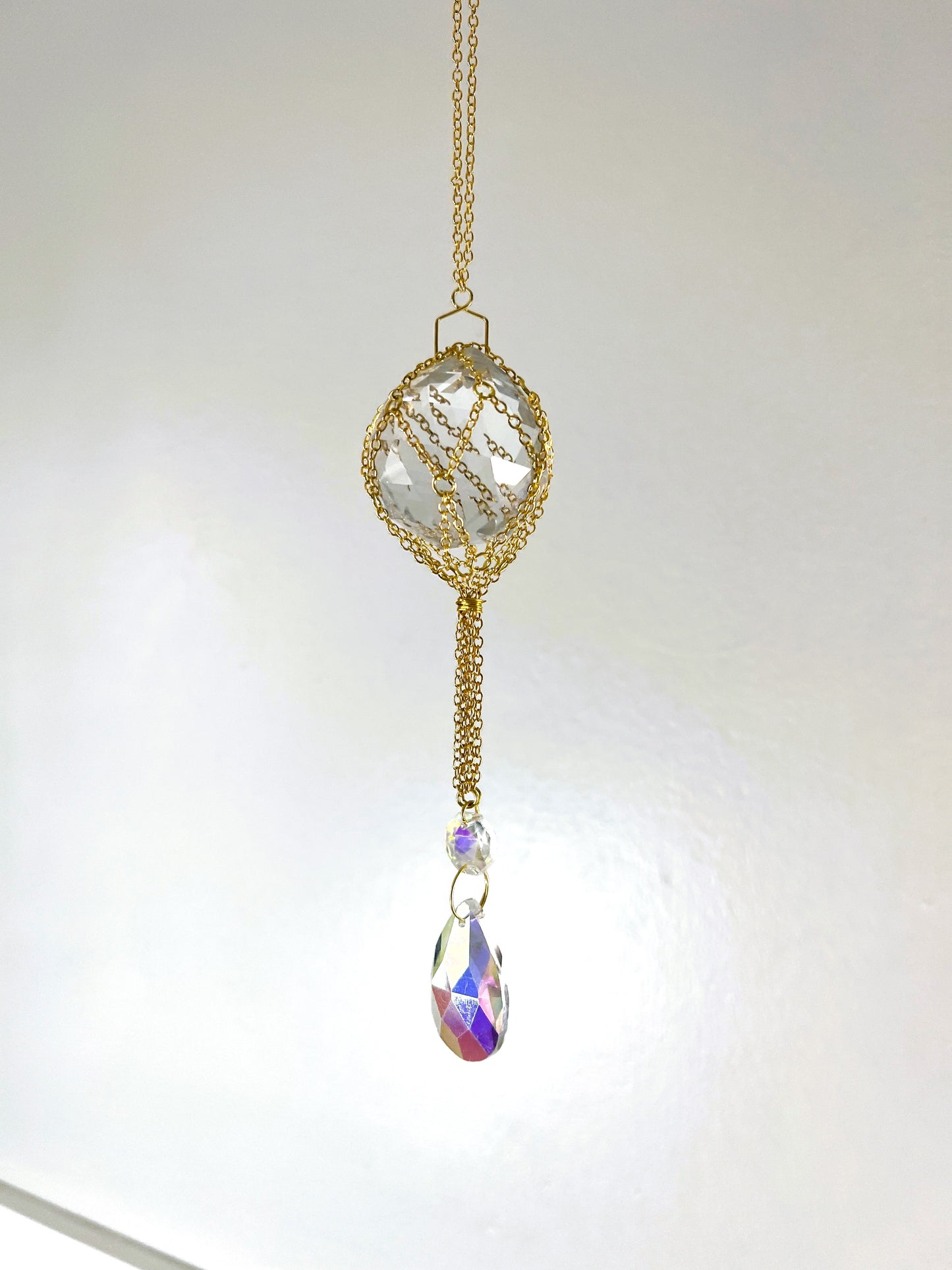 Golden Prism Suncatcher