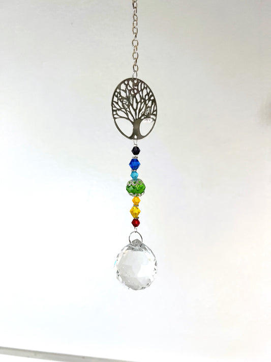 Tree of Life Beaded Suncatcher