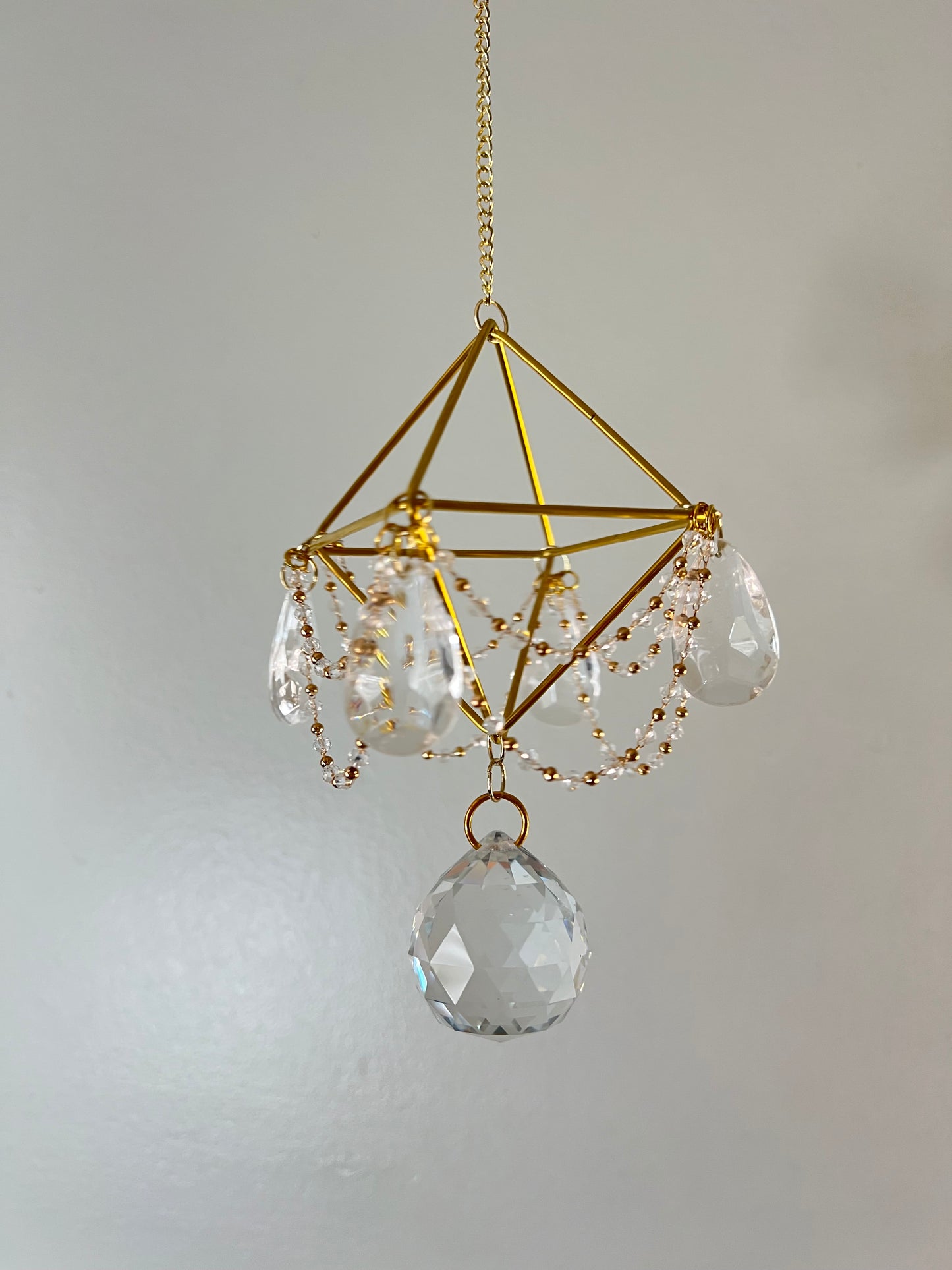 Dual Pyramid Crystal Suncatcher