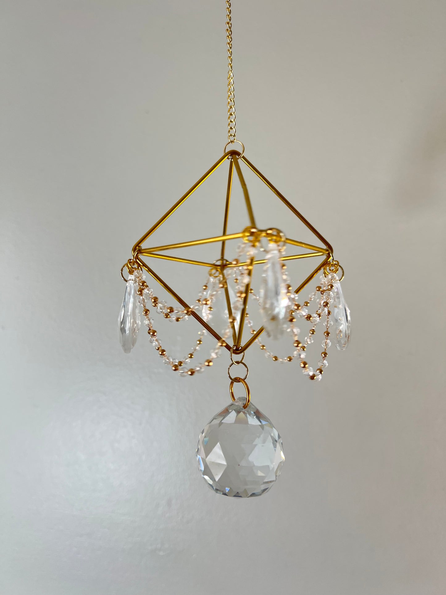 Dual Pyramid Crystal Suncatcher