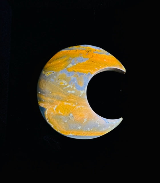 Bumblebee Jasper Crescent Moons - Choose Your Own