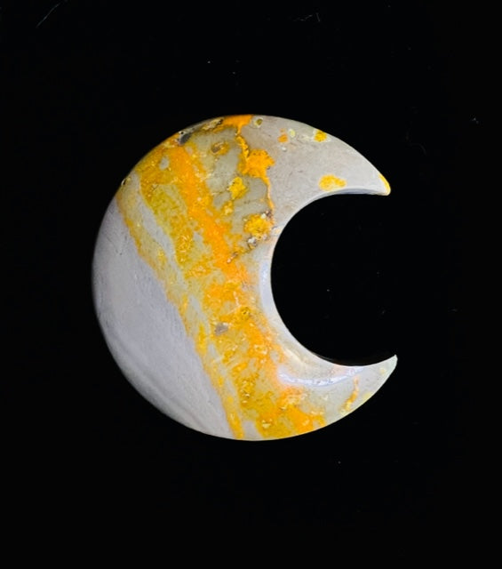 Bumblebee Jasper Crescent Moons - Choose Your Own