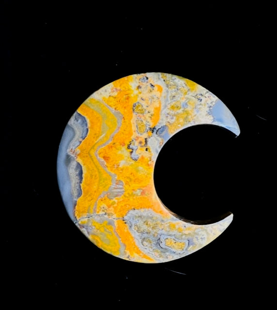 Bumblebee Jasper Crescent Moons - Choose Your Own