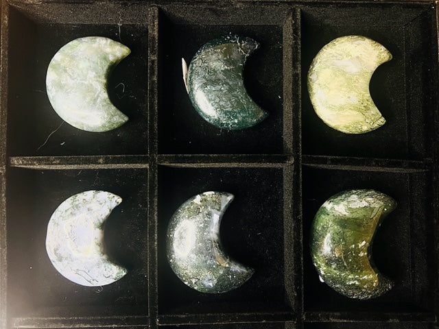 Crystal Moon Moss Agate -Choose Your Stone