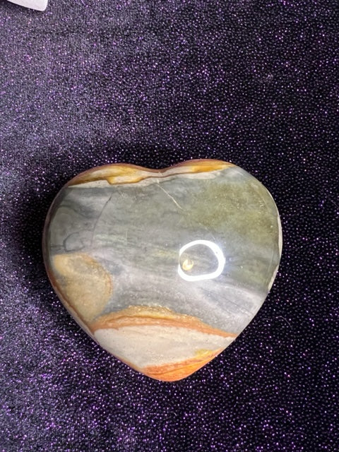Polychrome Jasper Heart
