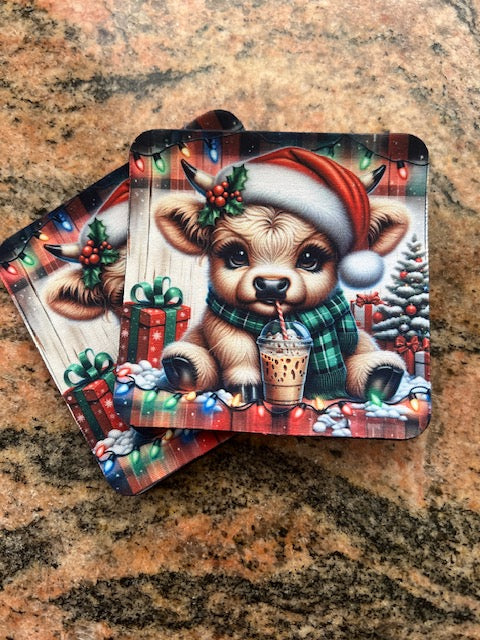 Frappe Baby Christmas Highland Coaster