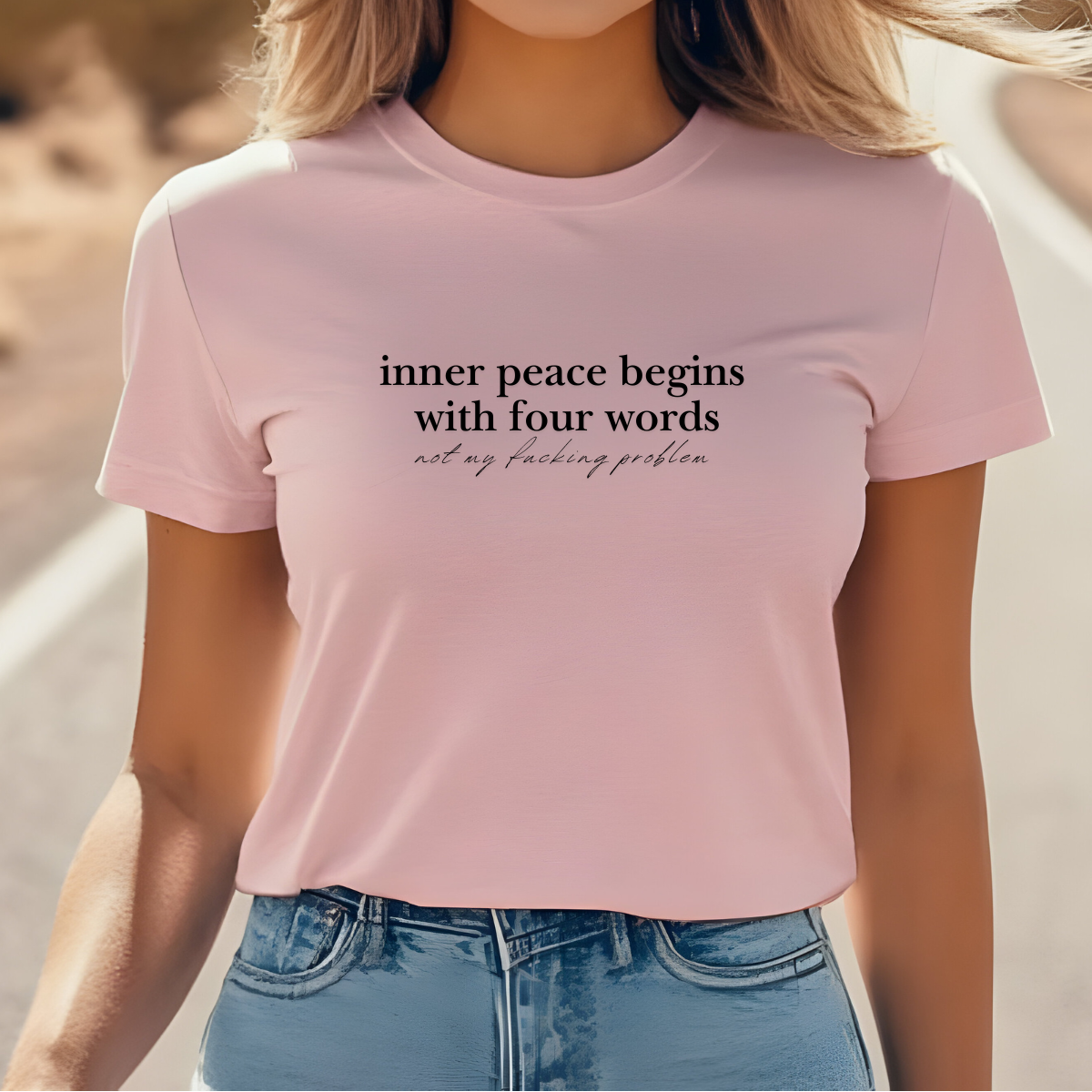 Inner Peace Beings With Four Words tShirt