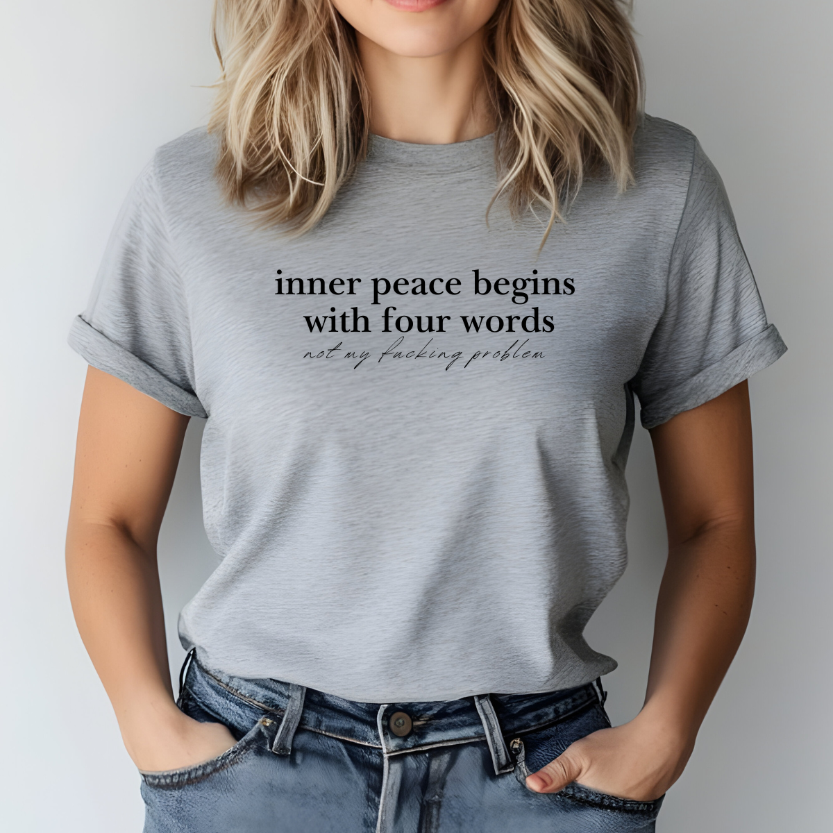 Inner Peace Beings With Four Words tShirt