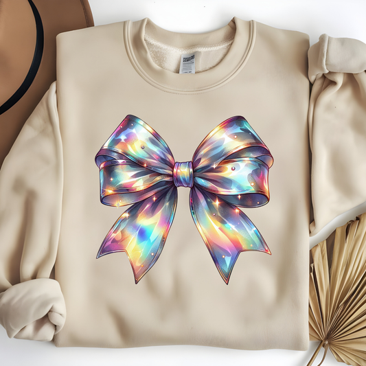 Iridescent Bow Christmas Sweatshirt