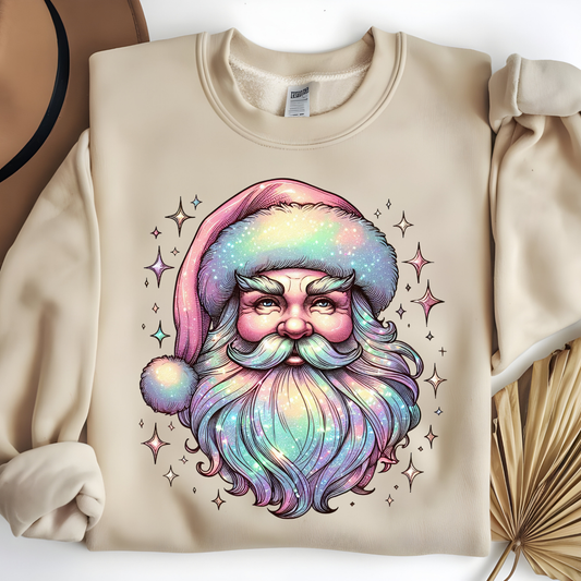 Iridescent Santa Christmas Sweatshirt