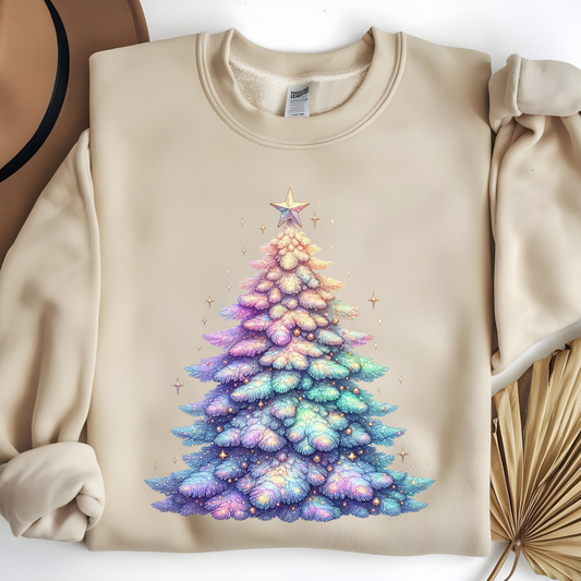 Iridescent Tree Christmas Sweatshirt