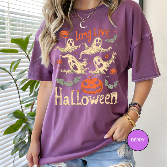 Long Live Halloween Comfort Colors Halloween Shirt