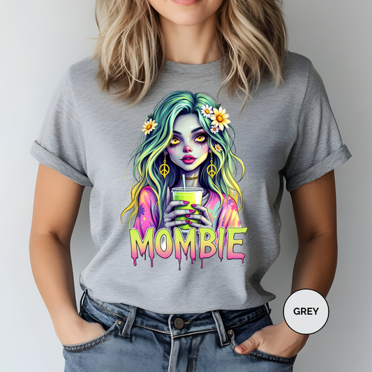 Mombie Comfort Colors Halloween Shirt