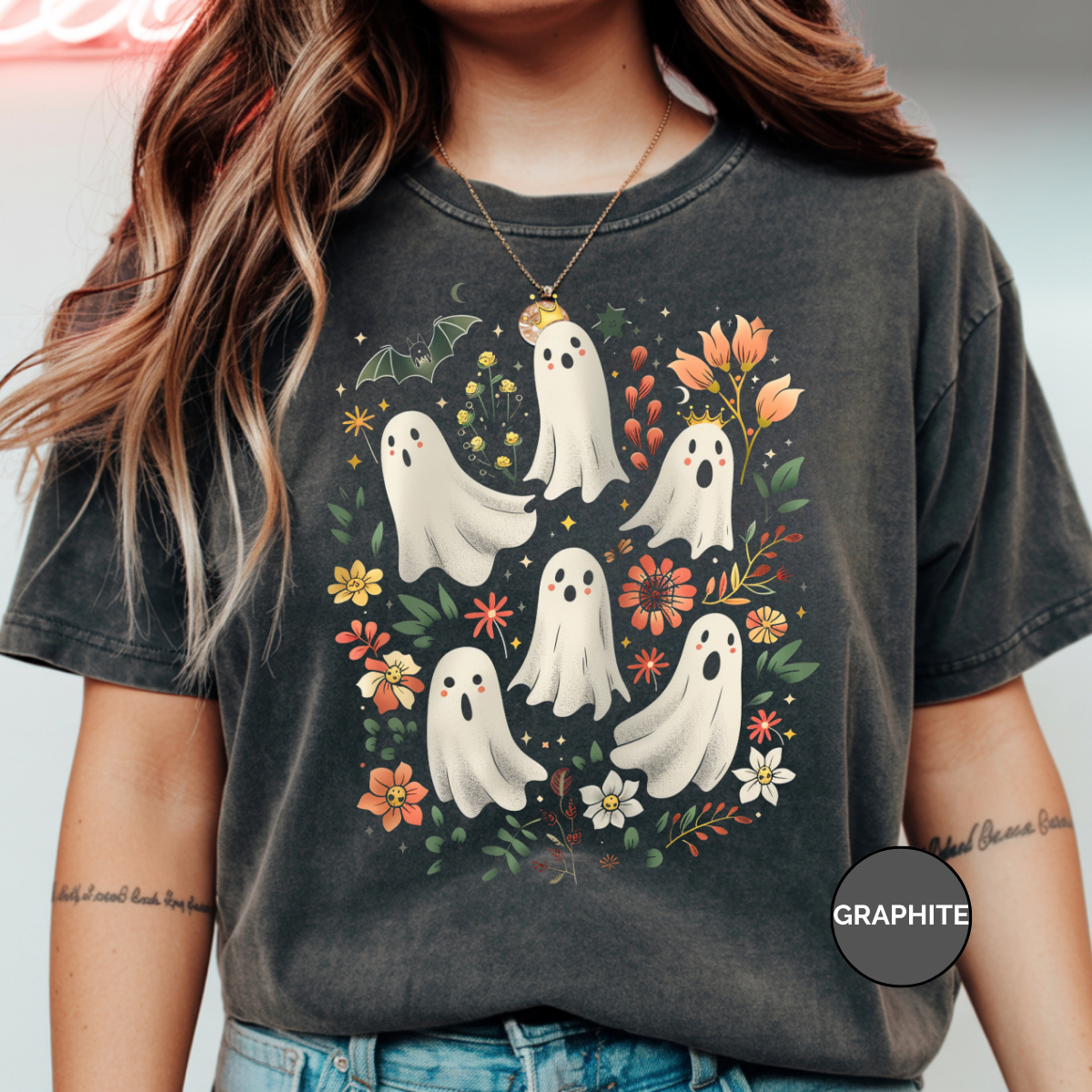 Retro Ghouls Comfort Colors Halloween Shirt
