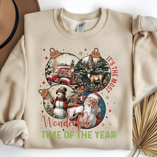 Retro Ornaments Christmas Sweatshirt