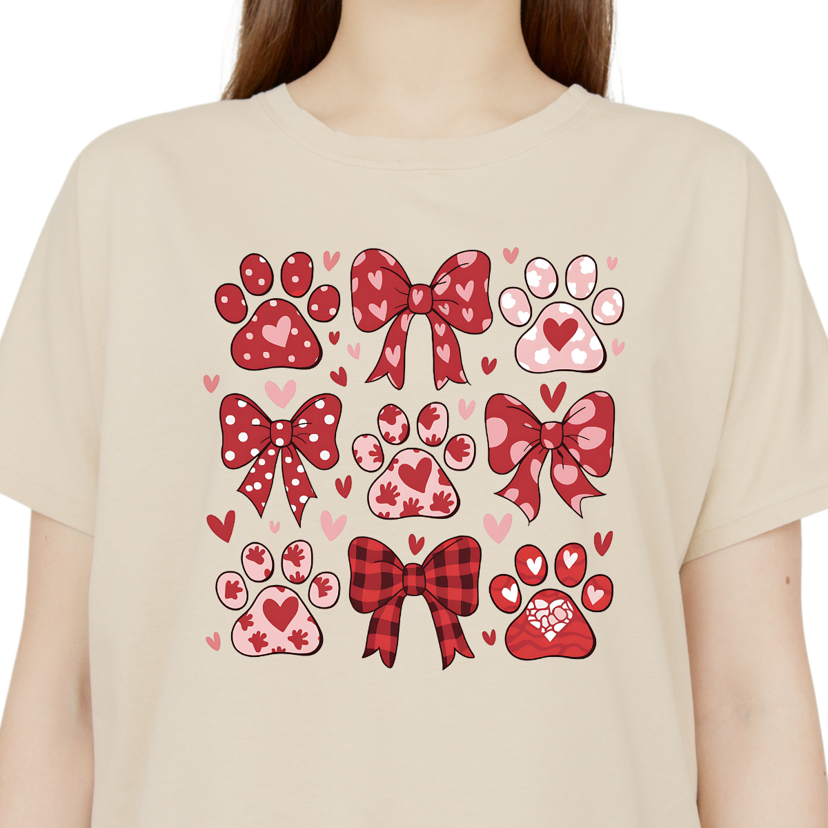 Paws & Bows Coquette Valentine's Day Shirt