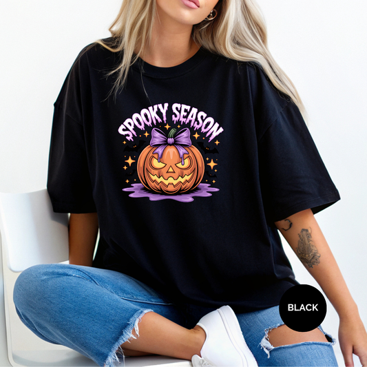 Spooky Season Purple Comfort Colors Halloween Shirt