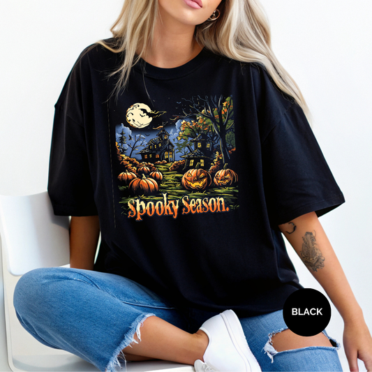 Spooky Season Dark Comfort Colors Halloween Shirt