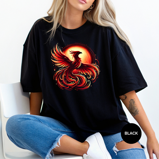 Sunset Phoenix Rising Comfort Colors Halloween Shirt