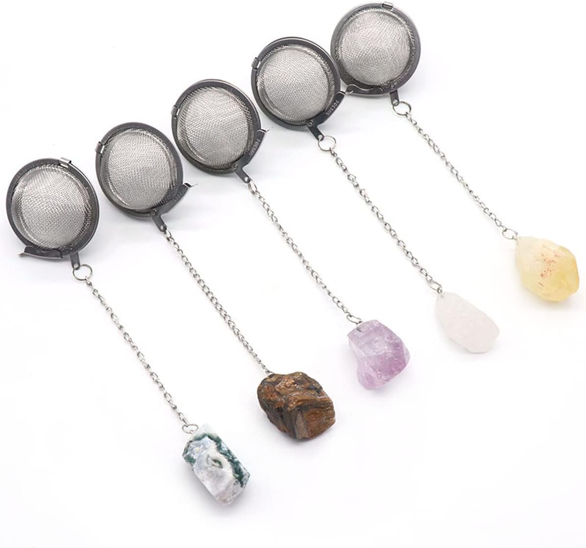 Raw Gemstone Tea Strainer