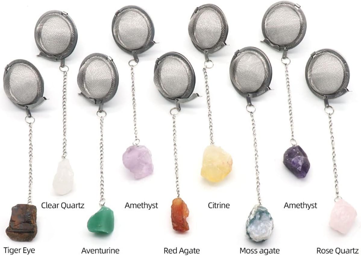 Raw Gemstone Tea Strainer