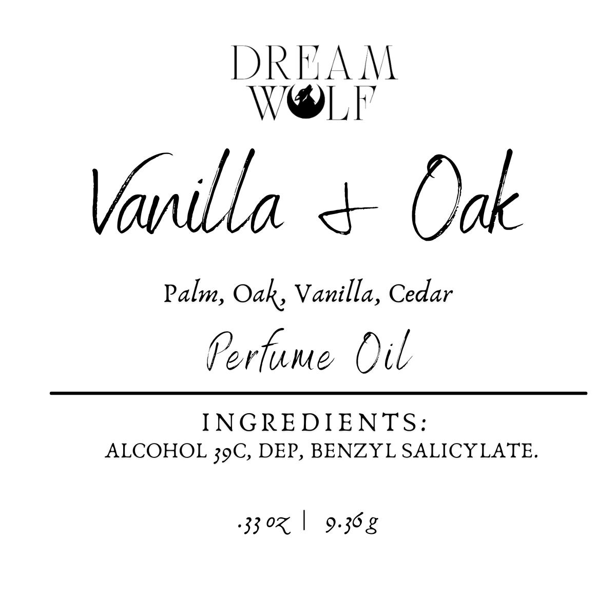 Vanilla + Oak Perfume Roller