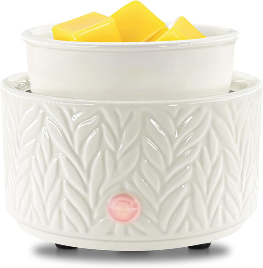 White Leaf Wax Melt Warmer