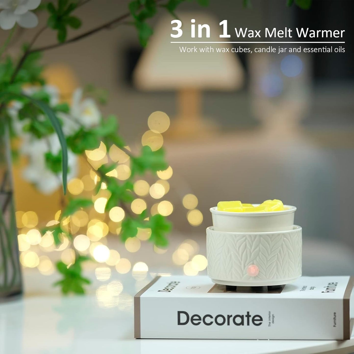 White Leaf Wax Melt Warmer