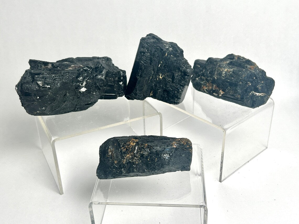 Wholesale Lot of 1lbs Raw Black Tourmaline Slabs