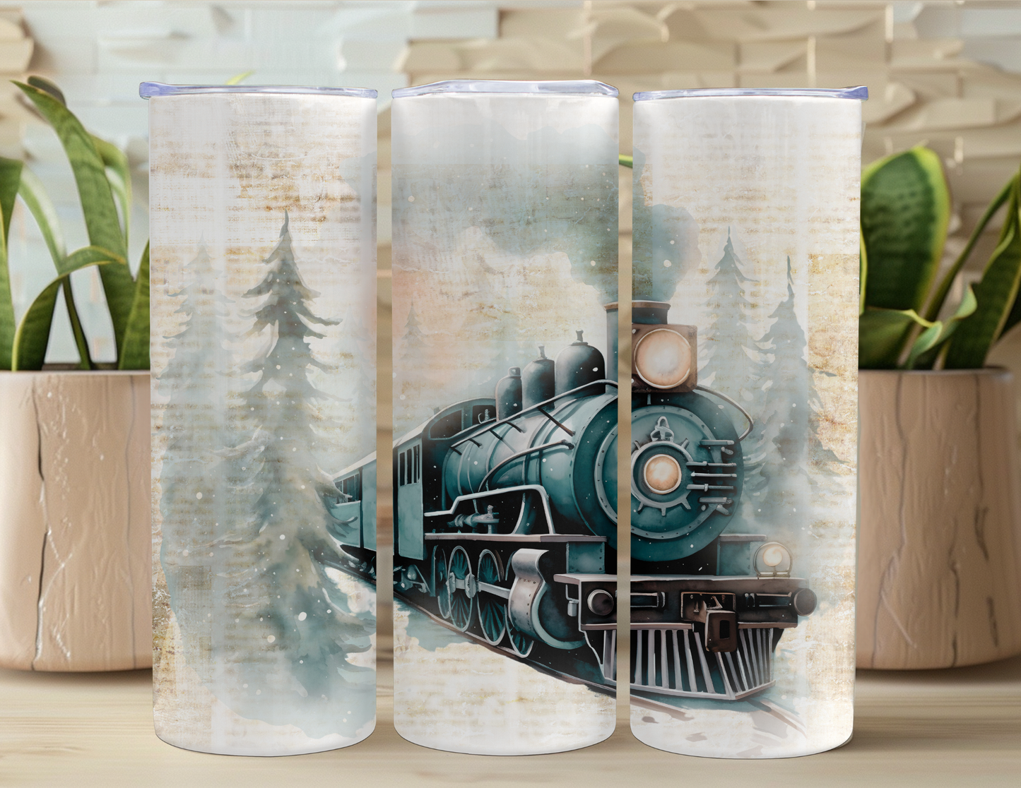 Christmas Steamengine 20oz Tumbler